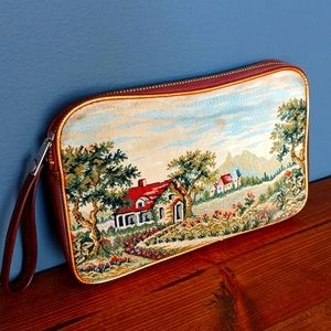 Farmhouse drapery clutch